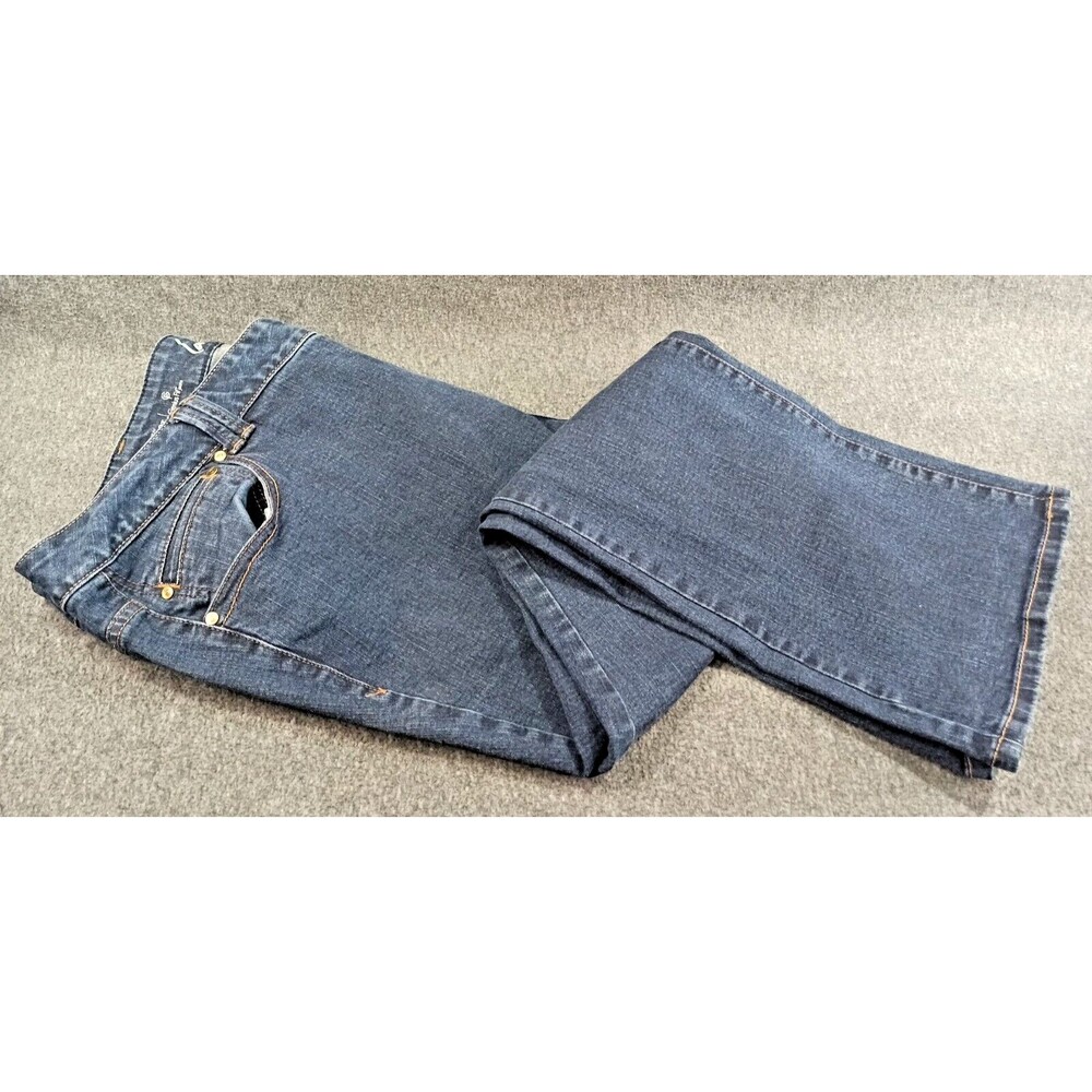 Lane Bryant Straight Fit Slim Boot Jeans 26 Petite Genius Fit Jeans Dark Blue